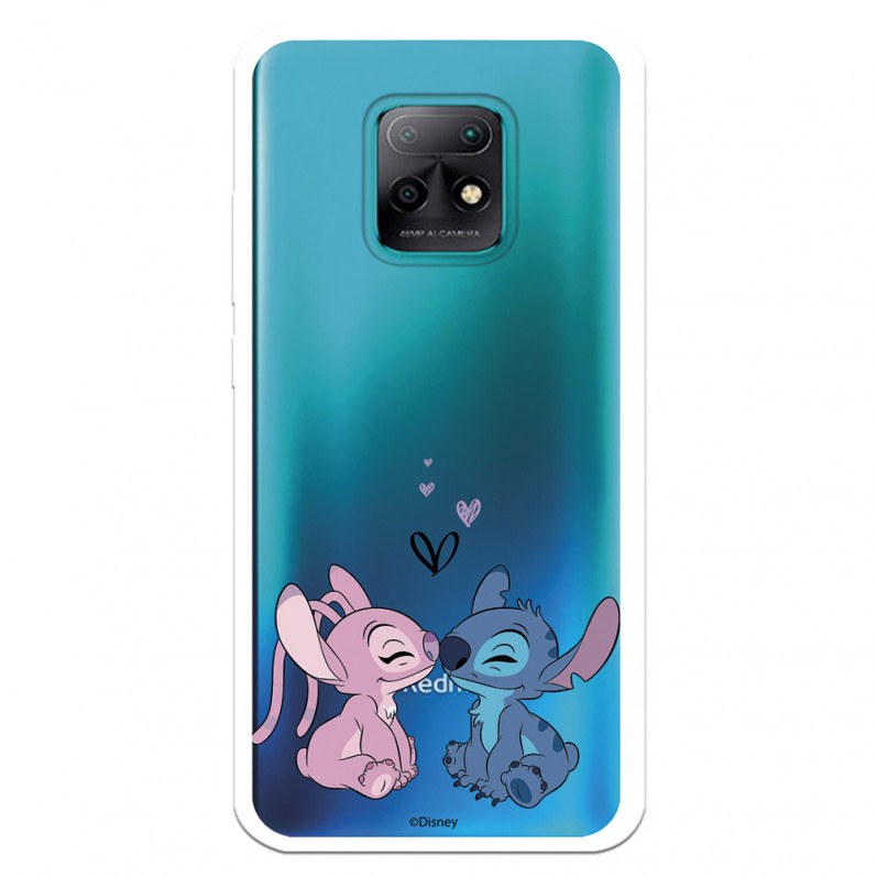 Funda para Xiaomi Redmi 10X 5G Oficial de Disney Angel & Stitch Beso - Lilo & Stitch