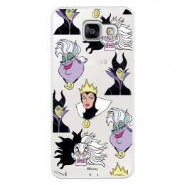 Funda para Samsung Galaxy A3 2016 Oficial de Disney Villanas Patrón - Villanas Disney