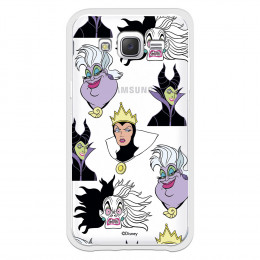 Funda para Samsung Galaxy J5 Oficial de Disney Villanas Patrón - Villanas Disney