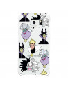 Funda para Samsung Galaxy S6 Edge Oficial de Disney Villanas Patrón - Villanas Disney