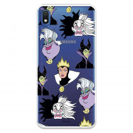 Funda para Samsung Galaxy A10 Oficial de Disney Villanas Patrón - Villanas Disney