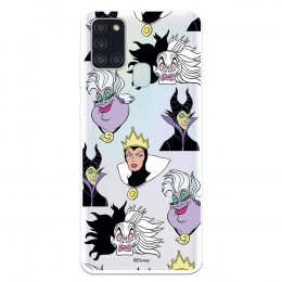 Funda para Samsung Galaxy A21S Oficial de Disney Villanas Patrón - Villanas Disney