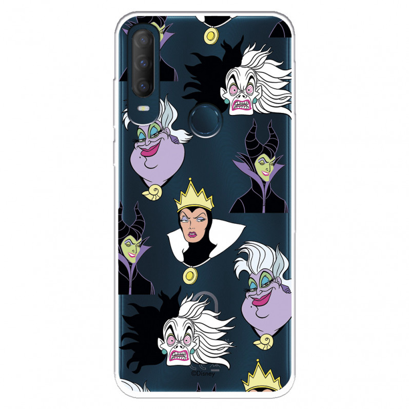 Funda para Alcatel 1S 2020 Oficial de Disney Villanas Patrón - Villanas Disney