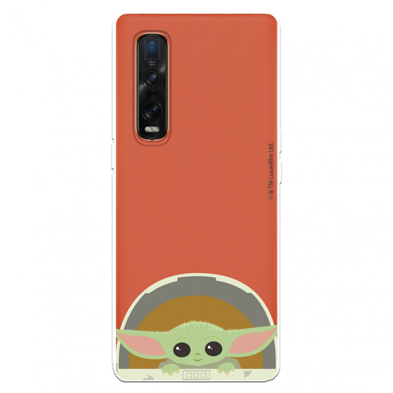 Funda para Oppo Find X2 Pro Oficial de Star Wars Baby Yoda Sonrisas - The Mandalorian