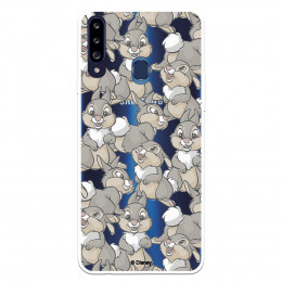 Funda para Samsung Galaxy A20S Oficial de Disney Tambor Patrones - Bambi