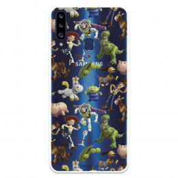 Funda para Samsung Galaxy A20S Oficial de Disney Muñecos Toy Story Siluetas - Toy Story