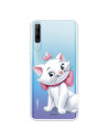 Funda para Honor 9X Oficial de Disney Marie Silueta - Los Aristogatos