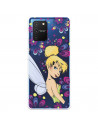 Funda para Samsung Galaxy S10 Lite Oficial de Disney Campanilla Flores - Peter Pan