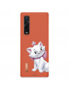 Funda para Oppo Find X2 Pro Oficial de Disney Marie Silueta - Los Aristogatos