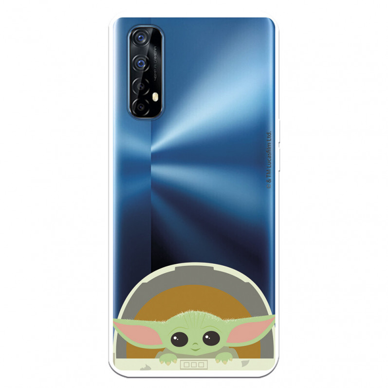 Funda para Realme 7 Oficial de Star Wars Baby Yoda Sonrisas - The Mandalorian