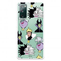 Funda para Samsung Galaxy S20 FE Oficial de Disney Villanas Patrón - Villanas Disney