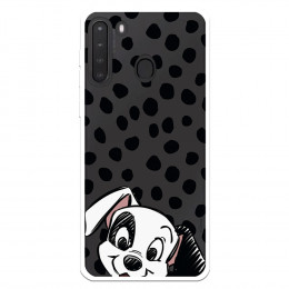 Funda para Samsung Galaxy A21 Oficial de Disney Cachorro Manchas - 101 Dálmatas