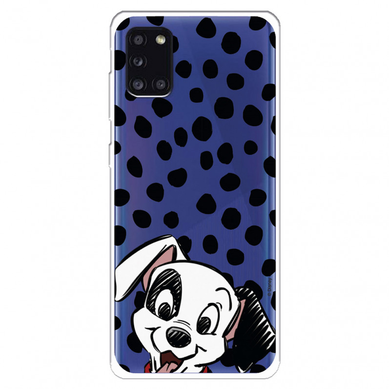 Funda para Samsung Galaxy A31 Oficial de Disney Cachorro Manchas - 101 Dálmatas