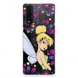 Funda para Oppo Find X2 Oficial de Disney Campanilla Flores - Peter Pan