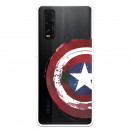 Funda para Oppo Find X2 Oficial de Marvel Capitán América Escudo Transparente - Marvel