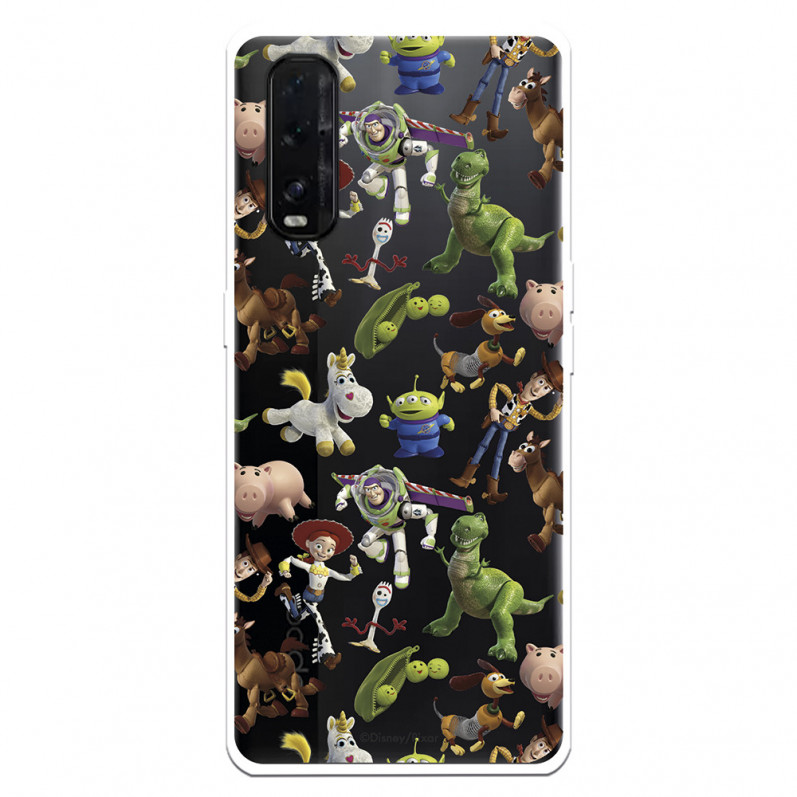 Funda para Oppo Find X2 Oficial de Disney Muñecos Toy Story Siluetas - Toy Story