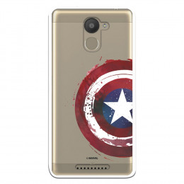 Carcasa Oficial Escudo Capitan America para Bq Aquaris U Plus- La Casa de las Carcasas