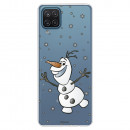 Funda para Samsung Galaxy A12 Oficial de Disney Olaf Transparente - Frozen