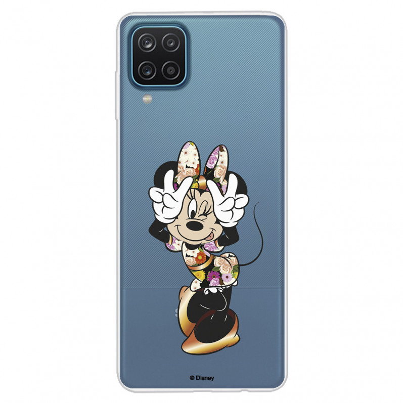 Funda para Samsung Galaxy A12 Oficial de Disney Minnie Posando - Clásicos Disney