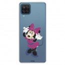 Funda para Samsung Galaxy A12 Oficial de Disney Minnie Rosa - Clásicos Disney