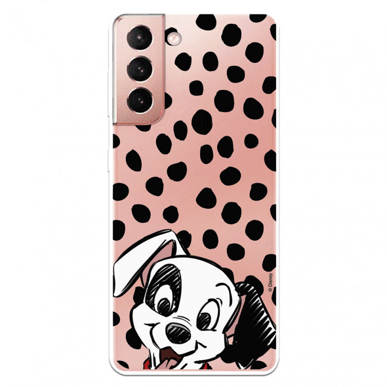 Funda para Samsung Galaxy S21 Oficial de Disney Cachorro Manchas - 101 Dálmatas