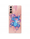 Funda para Samsung Galaxy S21 Oficial de Disney Stitch Graffiti - Lilo & Stitch