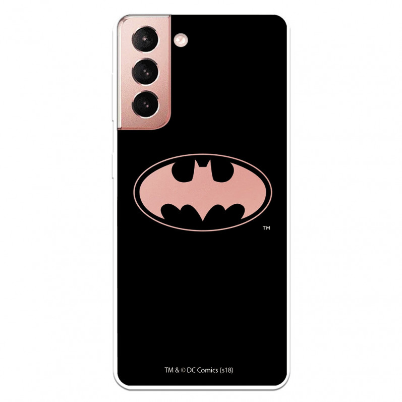 Funda para Samsung Galaxy S21 Oficial de DC Comics Batman Logo Transparente - DC Comics