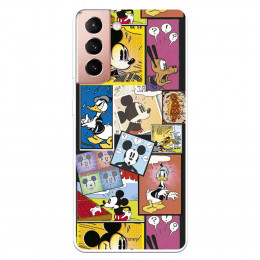 Funda para Samsung Galaxy S21 Oficial de Disney Mickey Comic - Clásicos Disney