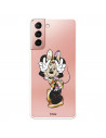 Funda para Samsung Galaxy S21 Oficial de Disney Minnie Posando - Clásicos Disney