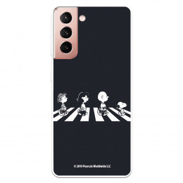 Funda para Samsung Galaxy S21 Oficial de Peanuts Personajes Beatles - Snoopy