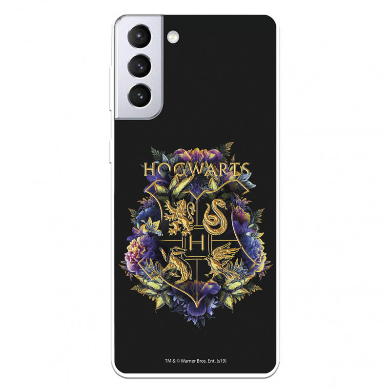 Funda para Samsung Galaxy S21 Plus Oficial de Harry Potter Hogwarts Floral - Harry Potter