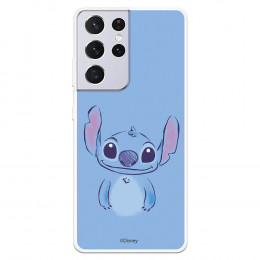 Funda para Samsung Galaxy S21 Ultra Oficial de Disney Stitch Azul - Lilo & Stitch