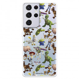 Funda para Samsung Galaxy S21 Ultra Oficial de Disney Muñecos Toy Story Siluetas - Toy Story