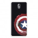 Carcasa Oficial Escudo Capitan America para Nokia 3.1- La Casa de las Carcasas