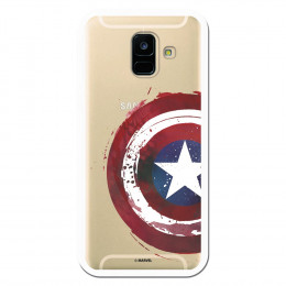 Carcasa Oficial Escudo Capitan America para Samsung Galaxy A6 2018- La Casa de las Carcasas