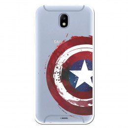 Carcasa Oficial Escudo Capitan America para Samsung Galaxy J7 2017- La Casa de las Carcasas