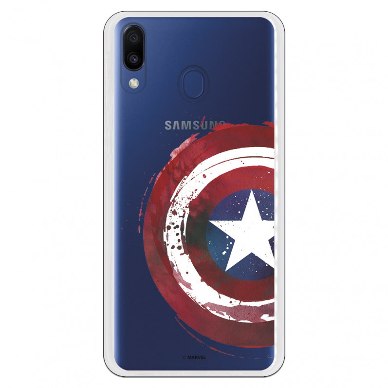 Carcasa Oficial Escudo Capitan America para Samsung Galaxy M20- La Casa de las Carcasas