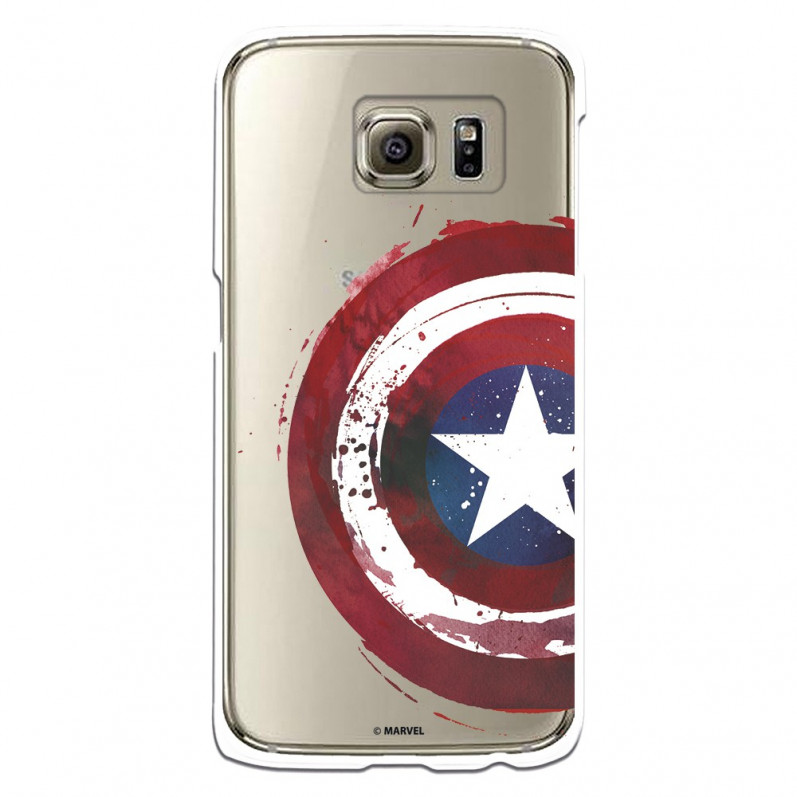 Carcasa Oficial Escudo Capitan America para Samsung Galaxy S6- La Casa de las Carcasas