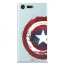 Carcasa Oficial Escudo Capitan America para Sony Xperia X Compact- La Casa de las Carcasas