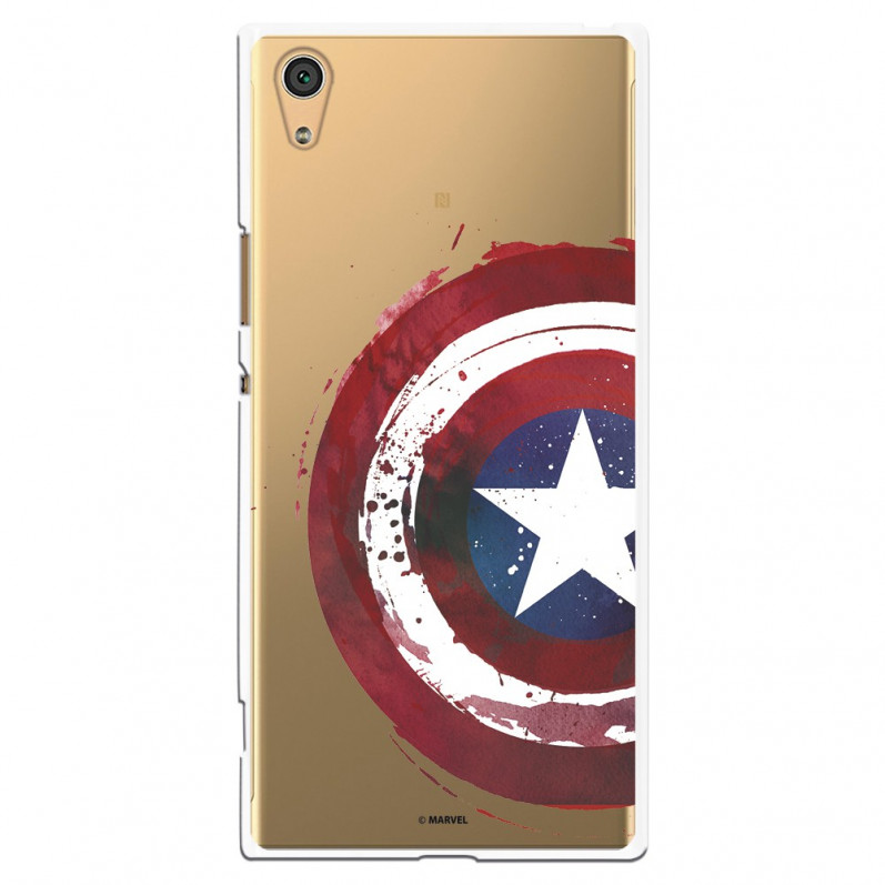 Carcasa Oficial Escudo Capitan America para Sony Xperia XA1 Ultra- La Casa de las Carcasas