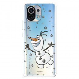 Funda para Xiaomi Mi 11 Oficial de Disney Olaf Transparente - Frozen