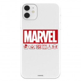 Funda para iPhone 11 Oficial de Marvel Marvel Logo Red - Marvel