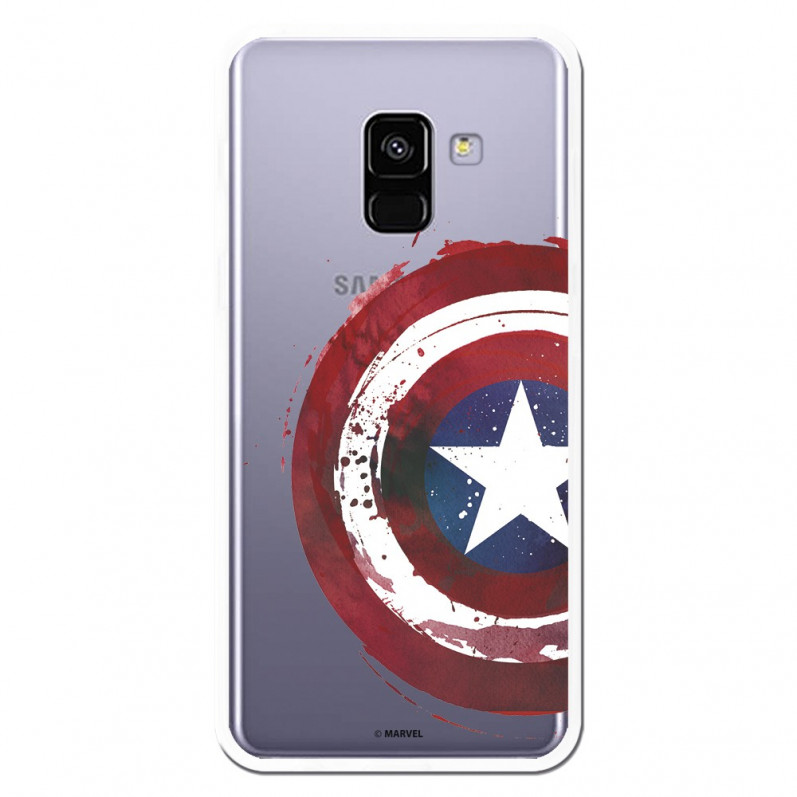 Carcasa Oficial Escudo Capitan America para Samsung Galaxy A5 2018- La Casa de las Carcasas