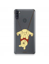 Funda para Samsung Galaxy M11 Oficial de Disney Winnie  Columpio - Winnie The Pooh