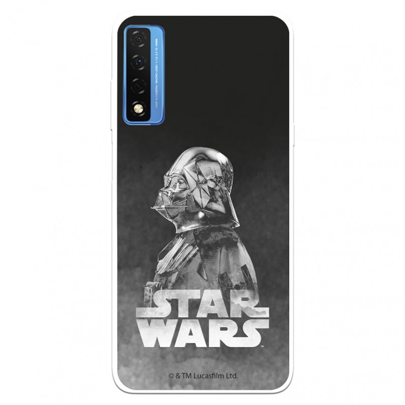 Funda para TCL 20 5G Oficial de Star Wars Darth Vader Fondo negro - Star Wars