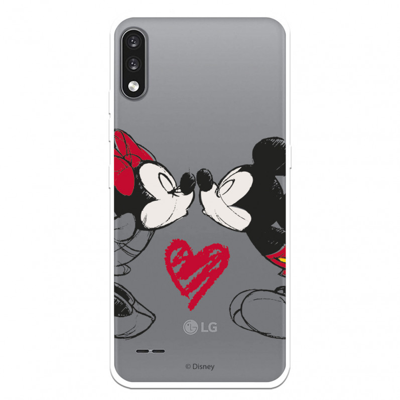 Funda para Samsung Galaxy A54 5G Oficial de Disney Mickey y Minnie Beso -  Clásicos Disney