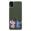 Funda para LG K42 Oficial de Disney Angel & Stitch Beso - Lilo & Stitch