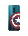 Funda para Oppo Reno 10 X Zoom Oficial de Marvel Capitán América Escudo Transparente - Marvel