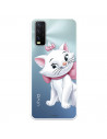 Funda para VIVO Y20S Oficial de Disney Marie Silueta - Los Aristogatos