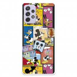 Funda para Samsung Galaxy A72 5G Oficial de Disney Mickey Comic - Clásicos Disney